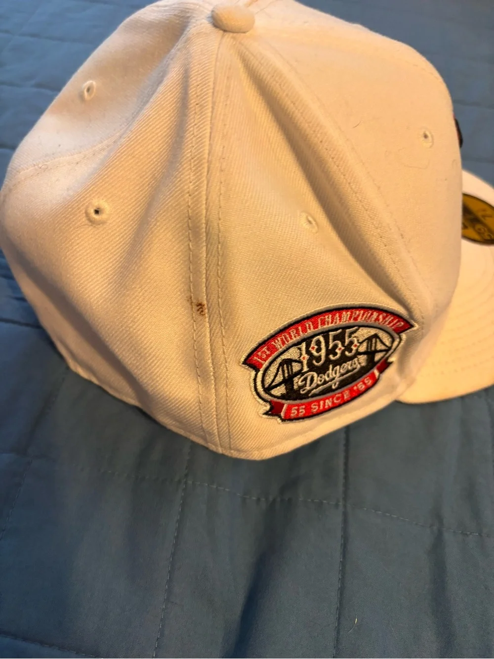 New Era White LA Baseball Cap - 59FIFTY